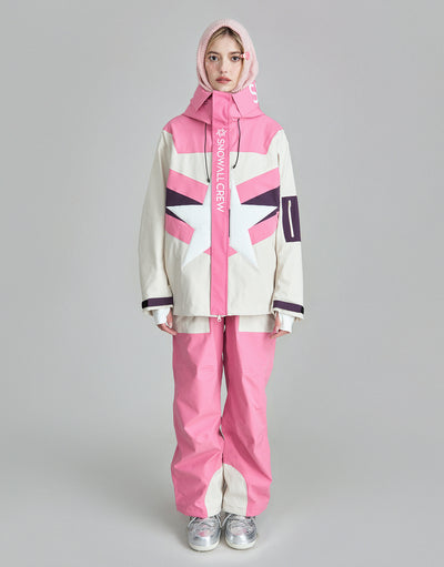 Bib Pants Waterproof A Star Born Pink