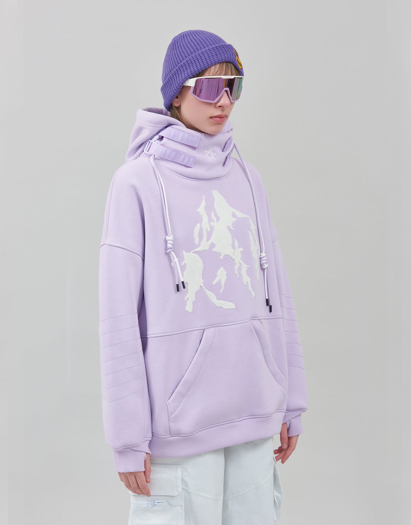 Hoodie Water Resistant Mountain Purple Light