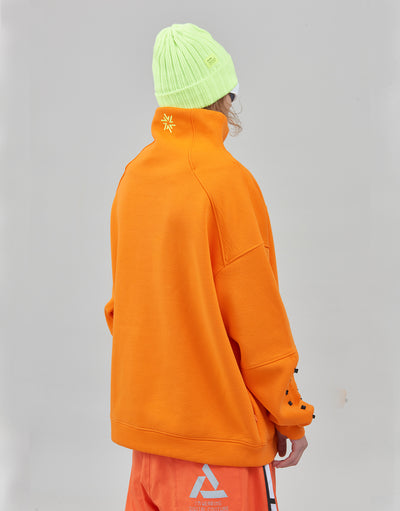 Hoodie Water Resistant Inside Orange