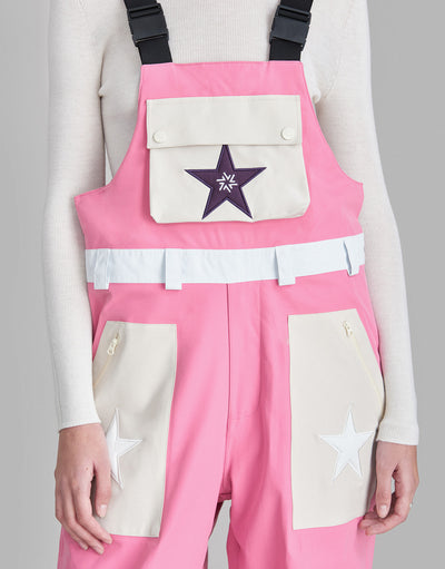 Bib Pants Waterproof A Star Born Pink